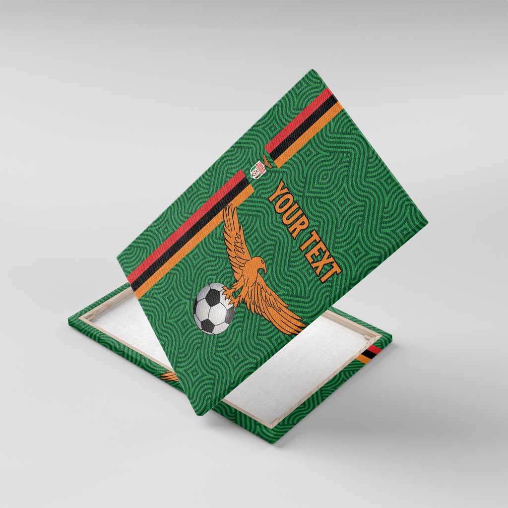 Custom Zambia Football Canvas Wall Art Go Chipolopolo