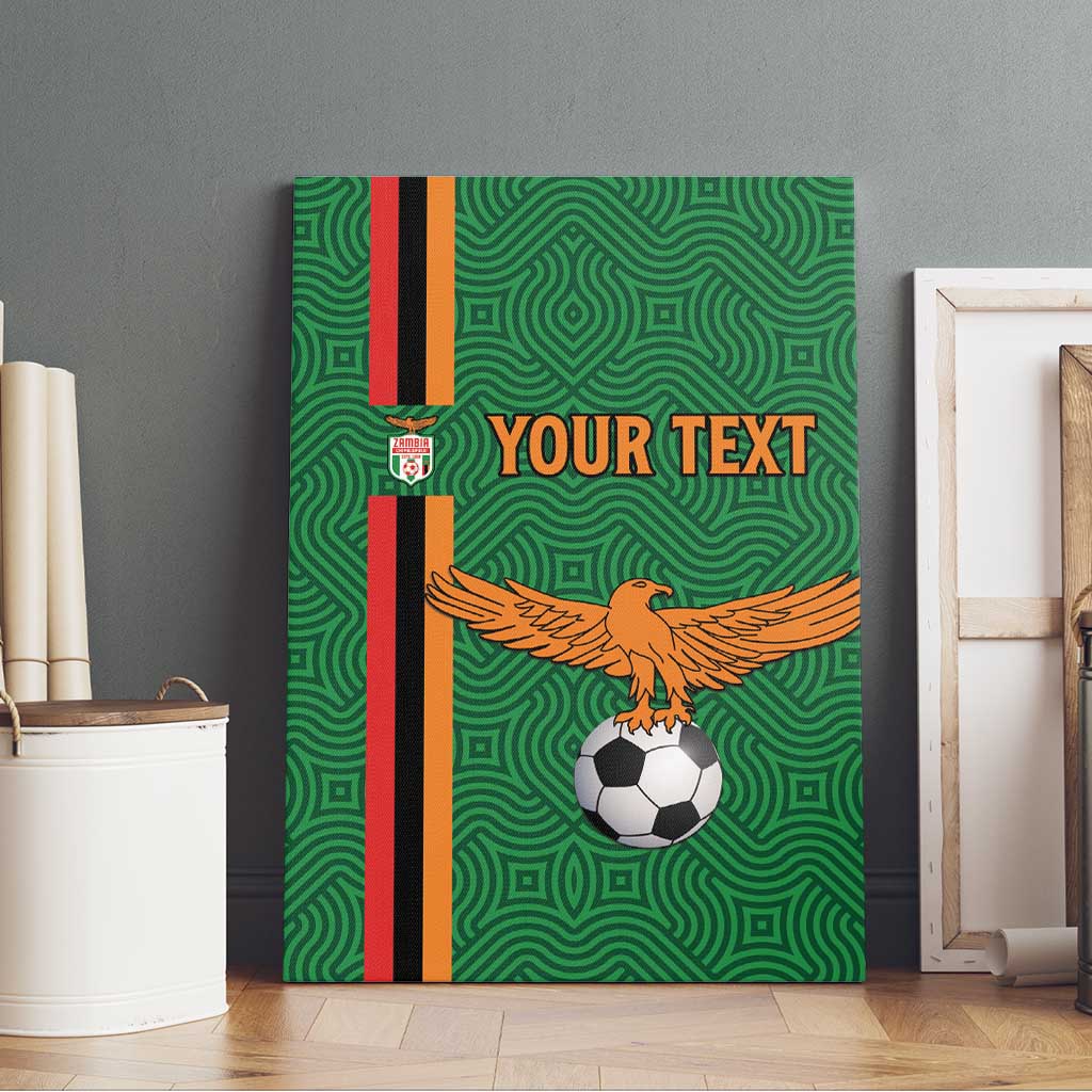 Custom Zambia Football Canvas Wall Art Go Chipolopolo