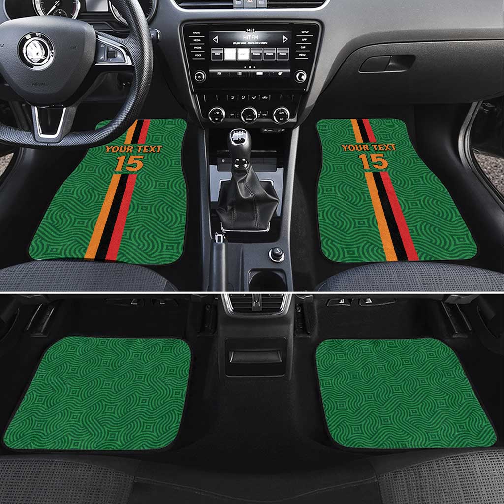 Custom Zambia Football Car Mats Go Chipolopolo