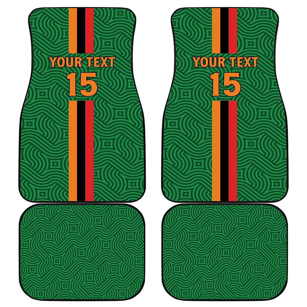 Custom Zambia Football Car Mats Go Chipolopolo