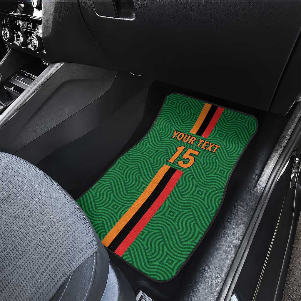 Custom Zambia Football Car Mats Go Chipolopolo