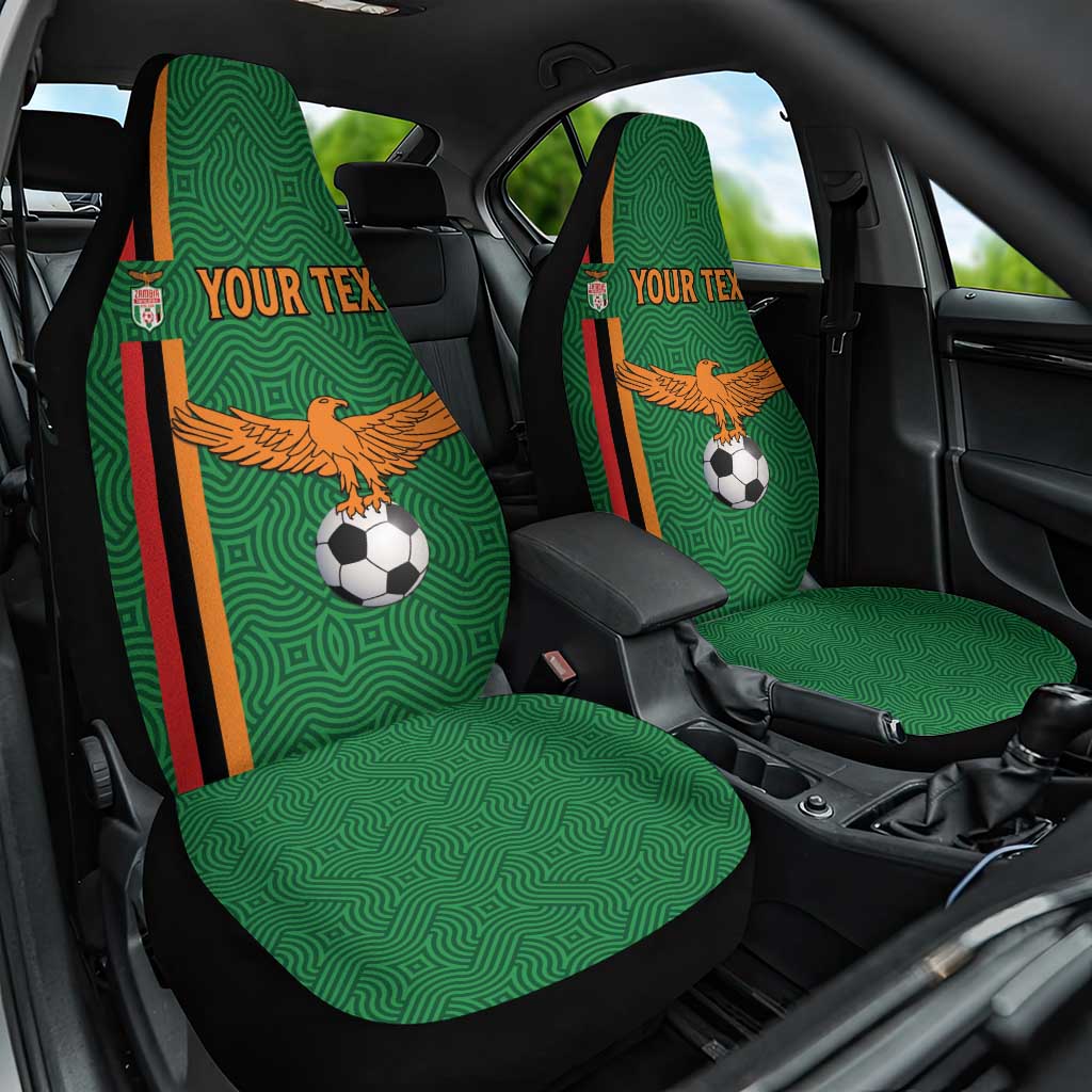 Custom Zambia Football Car Seat Cover Go Chipolopolo