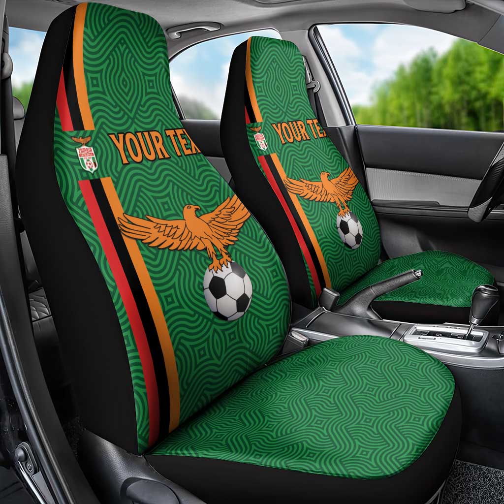 Custom Zambia Football Car Seat Cover Go Chipolopolo
