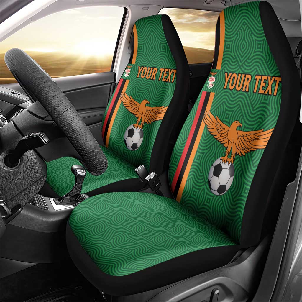 Custom Zambia Football Car Seat Cover Go Chipolopolo