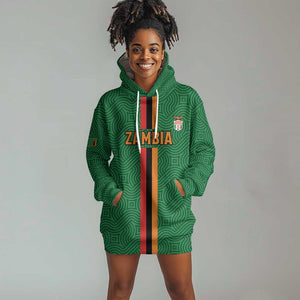 Custom Zambia Football Hoodie Dress Go Chipolopolo
