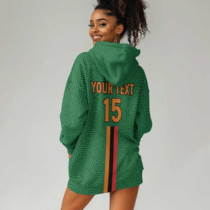 Custom Zambia Football Hoodie Dress Go Chipolopolo