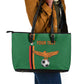 Custom Zambia Football Leather Tote Bag Go Chipolopolo