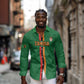 Custom Zambia Football Long Sleeve Button Shirt Go Chipolopolo