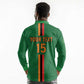 Custom Zambia Football Long Sleeve Polo Shirt Go Chipolopolo