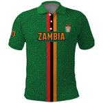 Custom Zambia Football Polo Shirt Go Chipolopolo