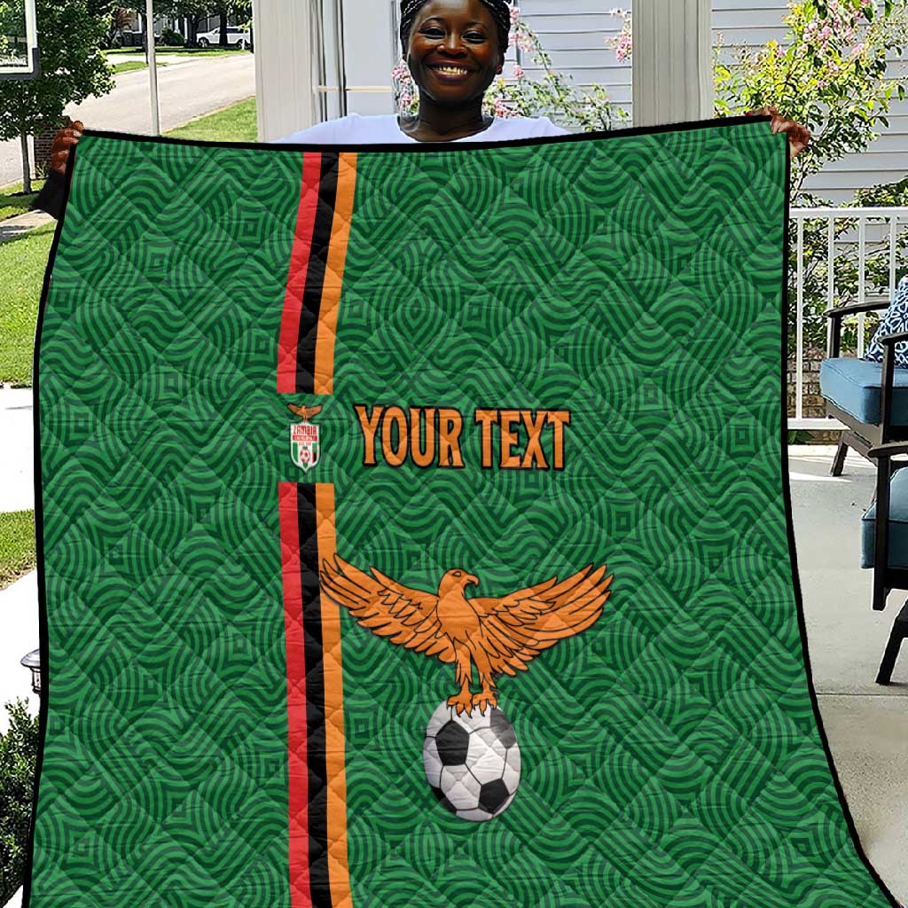 Custom Zambia Football Quilt Go Chipolopolo