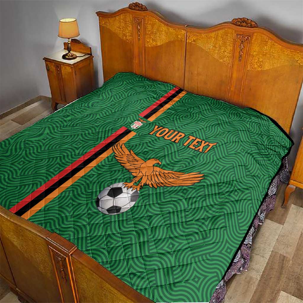 Custom Zambia Football Quilt Go Chipolopolo