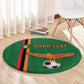 Custom Zambia Football Round Carpet Go Chipolopolo