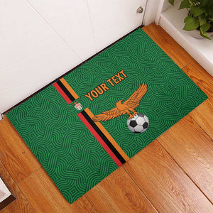 Custom Zambia Football Rubber Doormat Go Chipolopolo
