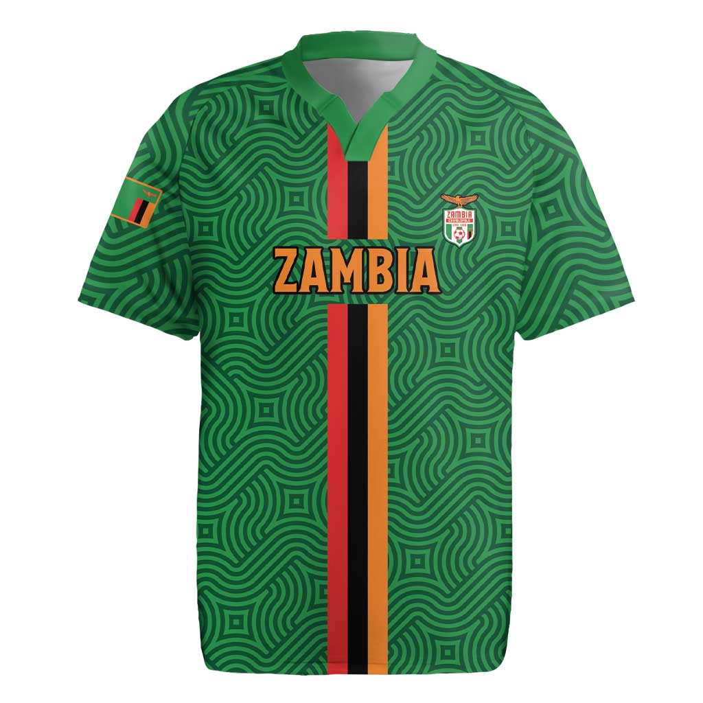 Custom Zambia Football Rugby Jersey Go Chipolopolo