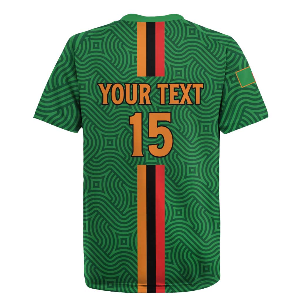 Custom Zambia Football Rugby Jersey Go Chipolopolo