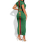 Custom Zambia Football Short Sleeve Bodycon Dress Go Chipolopolo LT15