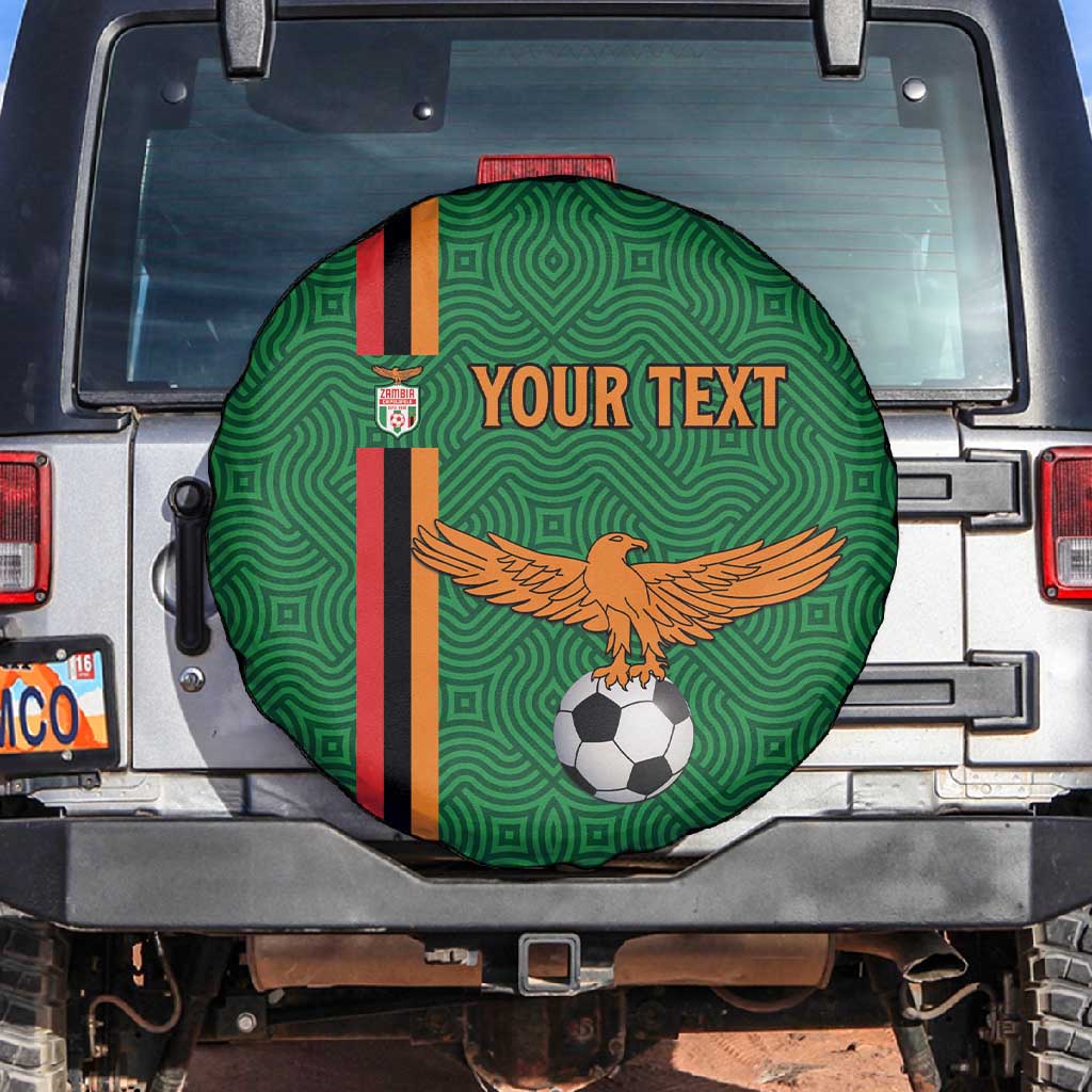 Custom Zambia Football Spare Tire Cover Go Chipolopolo