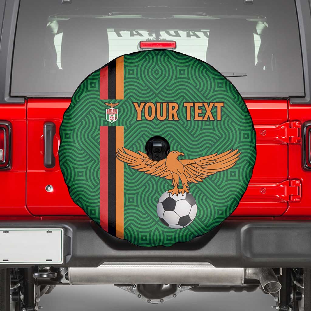 Custom Zambia Football Spare Tire Cover Go Chipolopolo