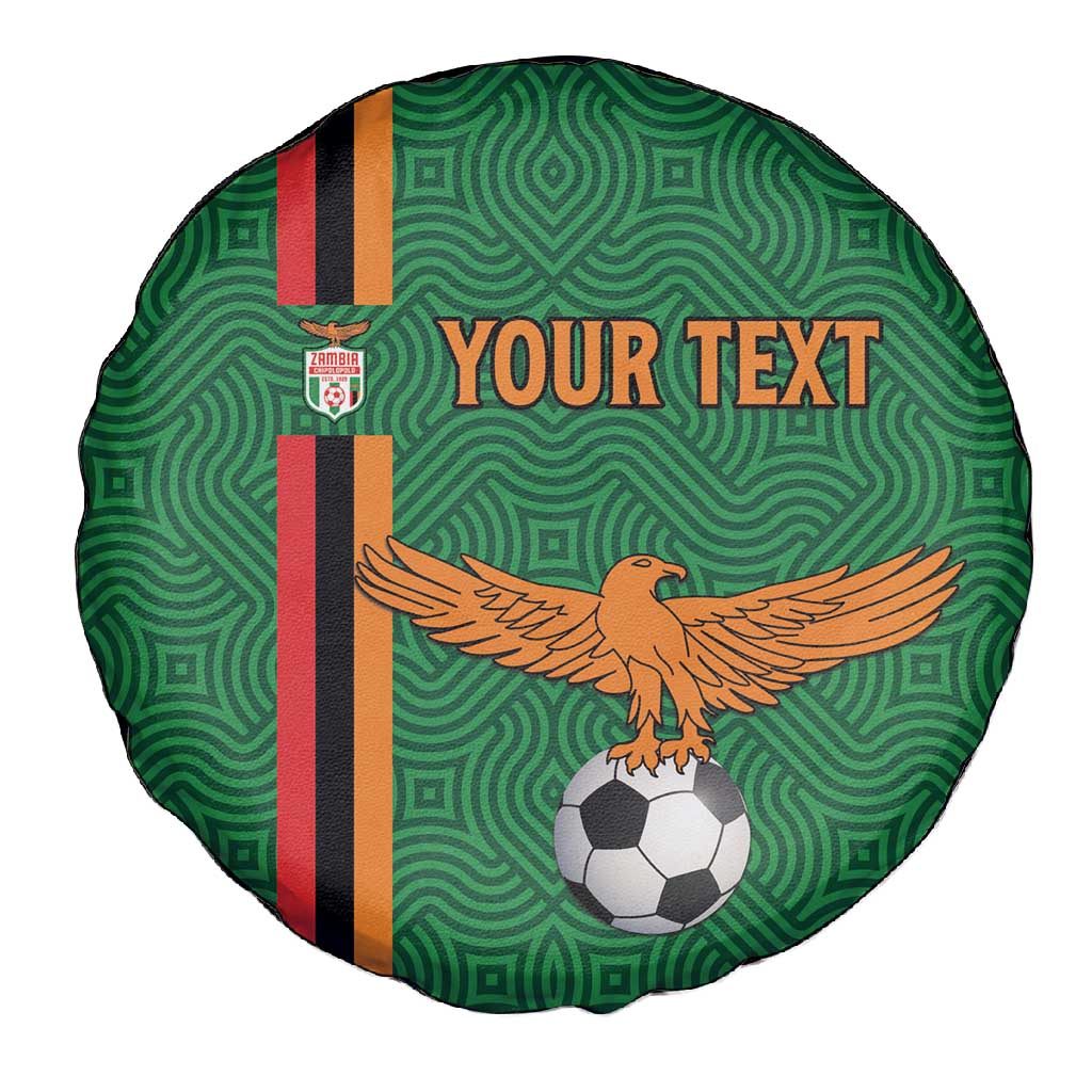 Custom Zambia Football Spare Tire Cover Go Chipolopolo