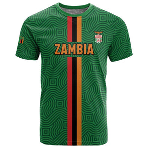 Custom Zambia Football T shirt Go Chipolopolo