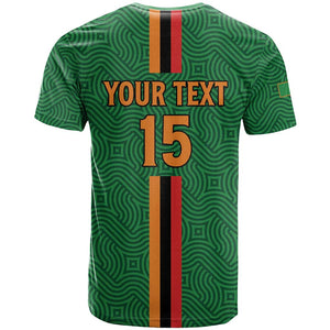 Custom Zambia Football T shirt Go Chipolopolo