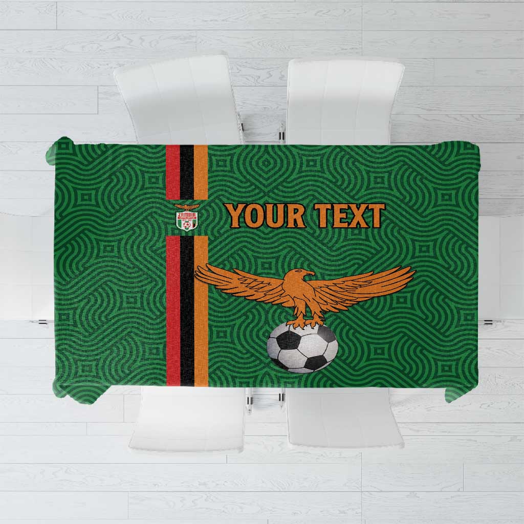 Custom Zambia Football Tablecloth Go Chipolopolo