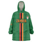 Custom Zambia Football Wearable Blanket Hoodie Go Chipolopolo