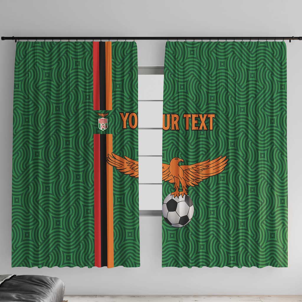 Custom Zambia Football Window Curtain Go Chipolopolo