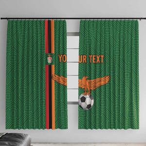 Custom Zambia Football Window Curtain Go Chipolopolo
