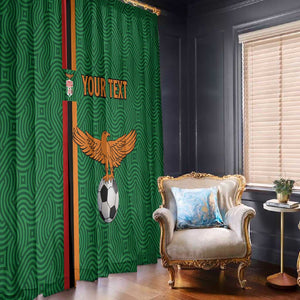 Custom Zambia Football Window Curtain Go Chipolopolo