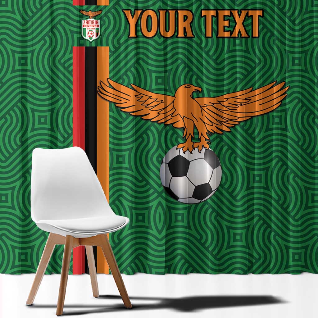 Custom Zambia Football Window Curtain Go Chipolopolo
