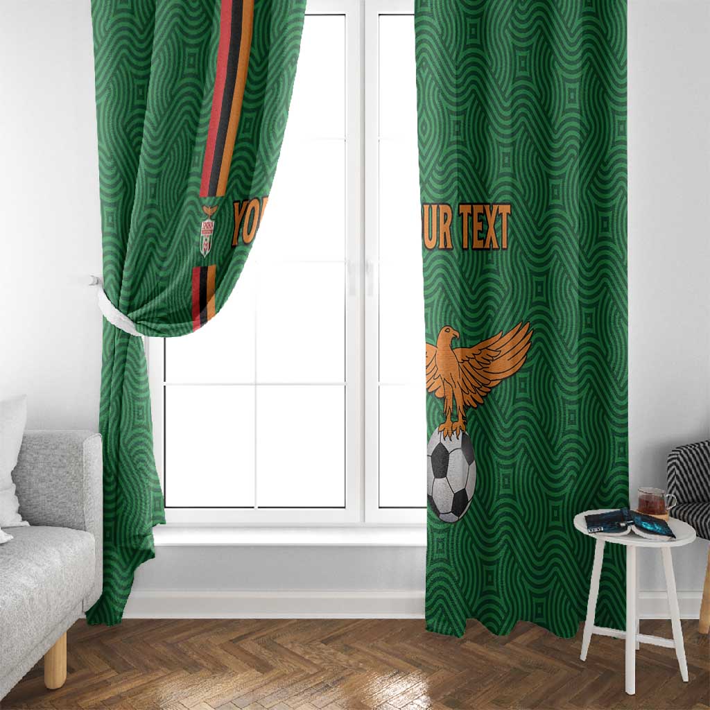 Custom Zambia Football Window Curtain Go Chipolopolo