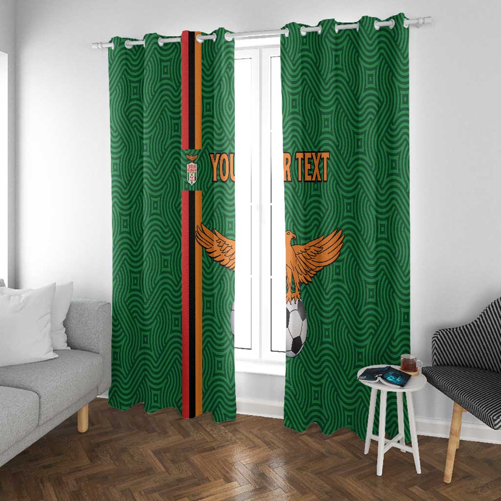 Custom Zambia Football Window Curtain Go Chipolopolo