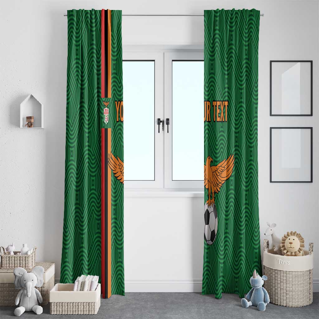 Custom Zambia Football Window Curtain Go Chipolopolo