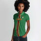Custom Zambia Football Women Polo Shirt Go Chipolopolo