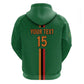 Custom Zambia Football Zip Hoodie Go Chipolopolo