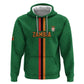 Custom Zambia Football Zip Hoodie Go Chipolopolo