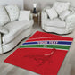 Custom Gambia Football Area Rug Scorpions Never Die
