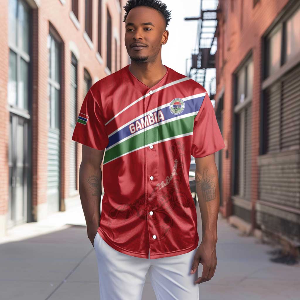 Custom Gambia Football Baseball Jersey Scorpions Never Die