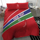 Custom Gambia Football Bedding Set Scorpions Never Die