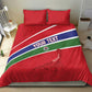 Custom Gambia Football Bedding Set Scorpions Never Die