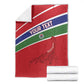 Custom Gambia Football Blanket Scorpions Never Die