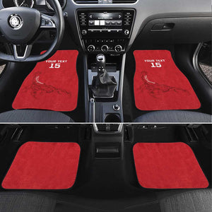 Custom Gambia Football Car Mats Scorpions Never Die