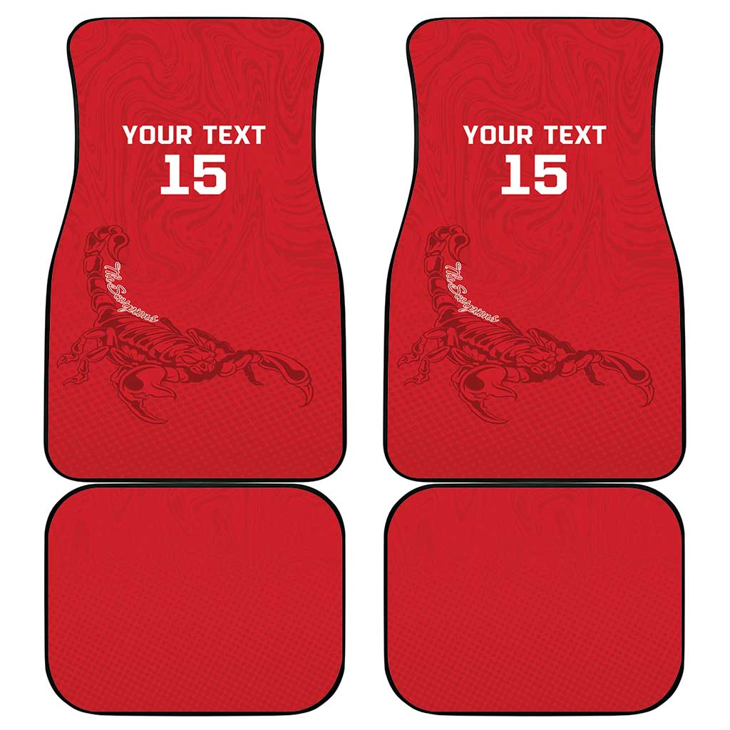 Custom Gambia Football Car Mats Scorpions Never Die