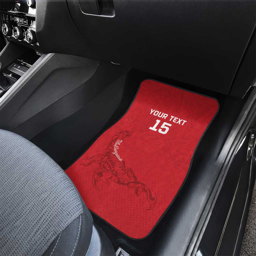 Custom Gambia Football Car Mats Scorpions Never Die