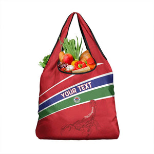 Custom Gambia Football Grocery Bag Scorpions Never Die