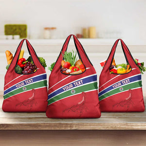 Custom Gambia Football Grocery Bag Scorpions Never Die