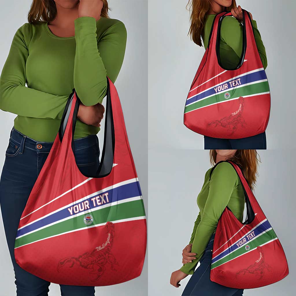 Custom Gambia Football Grocery Bag Scorpions Never Die