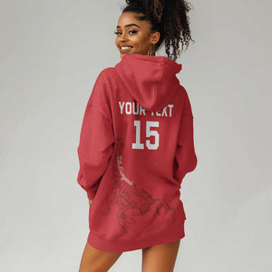 Custom Gambia Football Hoodie Dress Scorpions Never Die